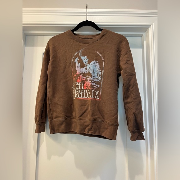 abercrombie kids Other - abercrombie kids brown crewneck (says “Jimi Hendrix”)